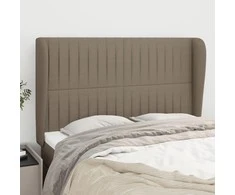 Galvūgalis su auselėmis, taupe, 147x23x118/128cm, audinys