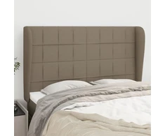 Galvūgalis su auselėmis, taupe, 147x23x118/128cm, audinys
