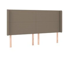 Galvūgalis su auselėmis, taupe, 163x16x118/128cm, audinys