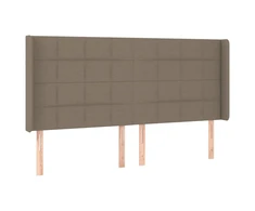 Galvūgalis su auselėmis, taupe, 163x16x118/128cm, audinys