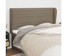Galvūgalis su auselėmis, taupe, 163x23x118/128cm, audinys
