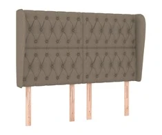 Galvūgalis su auselėmis, taupe, 163x23x118/128cm, audinys