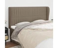 Galvūgalis su auselėmis, taupe, 163x23x118/128cm, audinys
