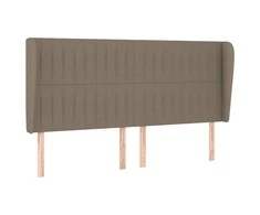Galvūgalis su auselėmis, taupe, 183x23x118/128cm, audinys