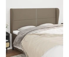 Galvūgalis su auselėmis, taupe, 183x23x118/128cm, audinys