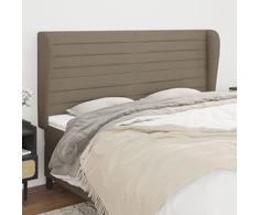Galvūgalis su auselėmis, taupe, 183x23x118/128cm, audinys
