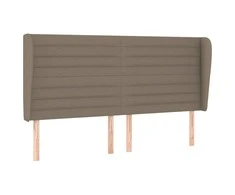 Galvūgalis su auselėmis, taupe, 183x23x118/128cm, audinys