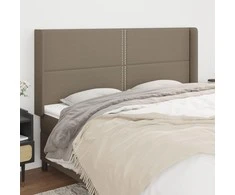 Galvūgalis su auselėmis, taupe, 203x16x118/128cm, audinys