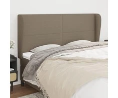 Galvūgalis su auselėmis, taupe, 203x23x118/128cm, audinys