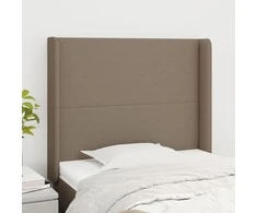 Galvūgalis su auselėmis, taupe, 83x16x118/128cm, audinys
