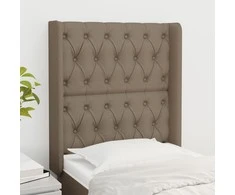 Galvūgalis su auselėmis, taupe, 83x16x118/128cm, audinys