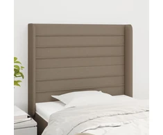 Galvūgalis su auselėmis, taupe, 83x16x118/128cm, audinys