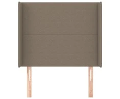 Galvūgalis su auselėmis, taupe, 83x16x118/128cm, audinys