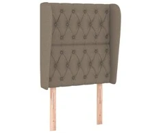 Galvūgalis su auselėmis, taupe, 83x23x118/128cm, audinys