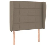 Galvūgalis su auselėmis, taupe, 83x23x118/128cm, audinys