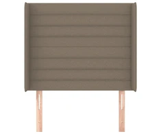 Galvūgalis su auselėmis, taupe, 93x16x118/128cm, audinys