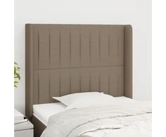 Galvūgalis su auselėmis, taupe, 93x16x118/128cm, audinys