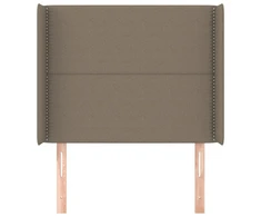 Galvūgalis su auselėmis, taupe, 93x16x118/128cm, audinys