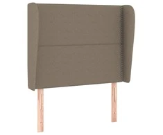 Galvūgalis su auselėmis, taupe, 93x23x118/128cm, audinys