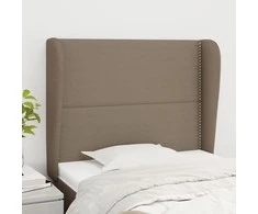Galvūgalis su auselėmis, taupe, 93x23x118/128cm, audinys