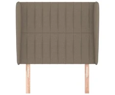 Galvūgalis su auselėmis, taupe, 93x23x118/128cm, audinys
