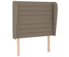 Galvūgalis su auselėmis, taupe, 93x23x118/128cm, audinys