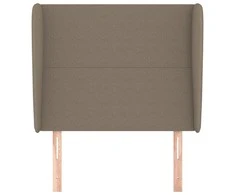 Galvūgalis su auselėmis, taupe, 93x23x118/128cm, audinys