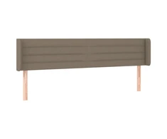 Galvūgalis su auselėmis, taupe spalvos,183x16x78/88cm, audinys