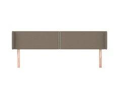 Galvūgalis su auselėmis, taupe spalvos,183x16x78/88cm, audinys