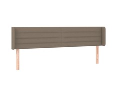 Galvūgalis su auselėmis, taupe spalvos,203x16x78/88cm, audinys