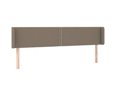 Galvūgalis su auselėmis, taupe spalvos,203x16x78/88cm, audinys