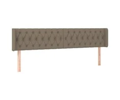Galvūgalis su auselėmis, taupe spalvos,203x16x78/88cm, audinys
