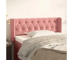 Galvūgalis su auselėmis,rožinės spalvos,93x16x78/88cm, aksomas