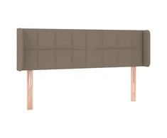 Galvūgalis su auselėmis,taupe spalvos,147x16x78/88cm, audinys