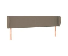 Galvūgalis su auselėmis,taupe spalvos,203x23x78/88 cm, audinys