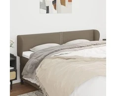 Galvūgalis su auselėmis,taupe spalvos,203x23x78/88 cm, audinys