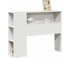 Galvūgalis su daiktų laikymo vieta, baltas, 75cm, pušis