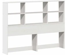 Galvūgalis su daiktų laikymo vieta, baltas, 160cm, pušis
