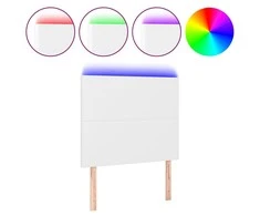 Galvūgalis su LED, baltos spalvos, 100x5x118/128 cm