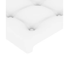 Galvūgalis su LED, baltos spalvos, 100x5x118/128 cm