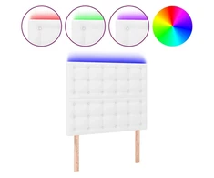 Galvūgalis su LED, baltos spalvos, 100x5x118/128 cm