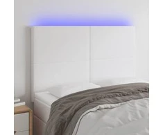 Galvūgalis su LED, baltos spalvos, 144x5x118/128 cm