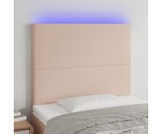 Galvūgalis su LED, juodos spalvos, 80x5x118/128cm
