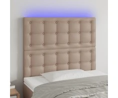 Galvūgalis su LED, juodos spalvos, 80x5x118/128cm