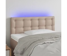 Galvūgalis su LED, kapučino spalvos, 100x5x78/88cm