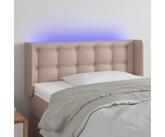 Galvūgalis su LED, kapučino spalvos, 83x16x78/88cm