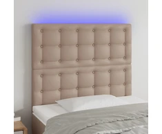 Galvūgalis su LED, kapučino spalvos, 90x5x118/128cm