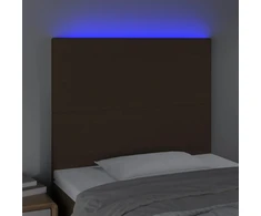 Galvūgalis su LED, tamsiai rudos spalvos, 80x5x118/128cm