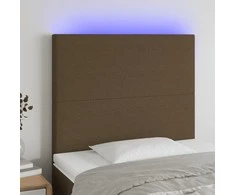 Galvūgalis su LED, tamsiai rudos spalvos, 100x5x118/128cm