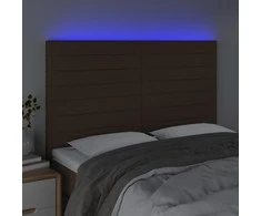 Galvūgalis su LED, tamsiai rudos spalvos, 144x5x118/128cm